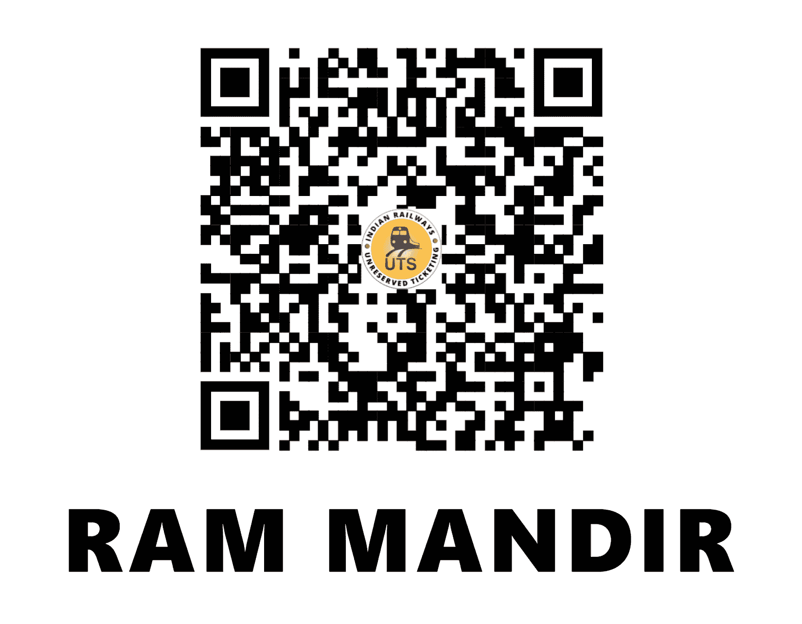 UTS QR Code for Ram Mandir - RMAR